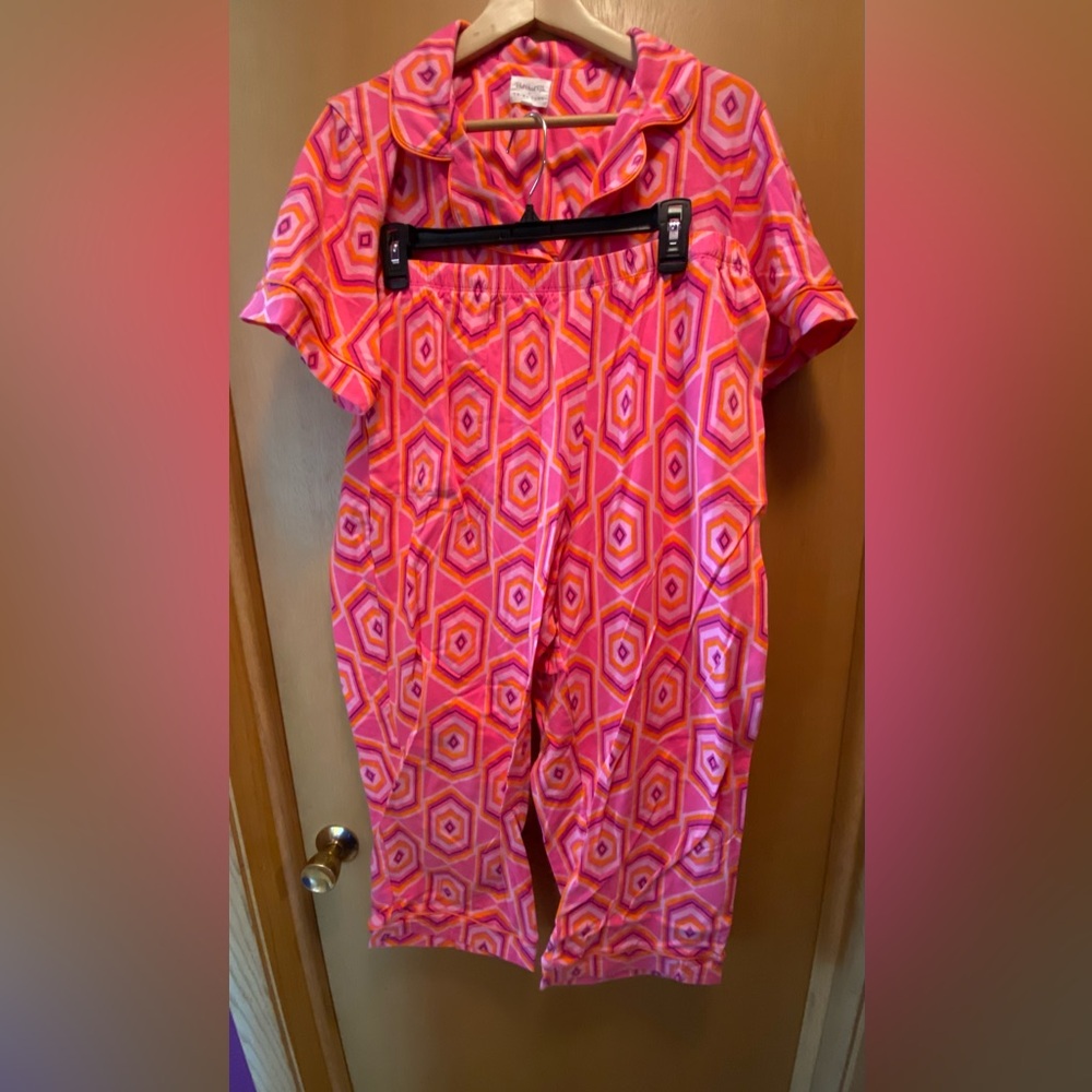 Bed Head x Trina Turk crop pajamas set women’s size XL